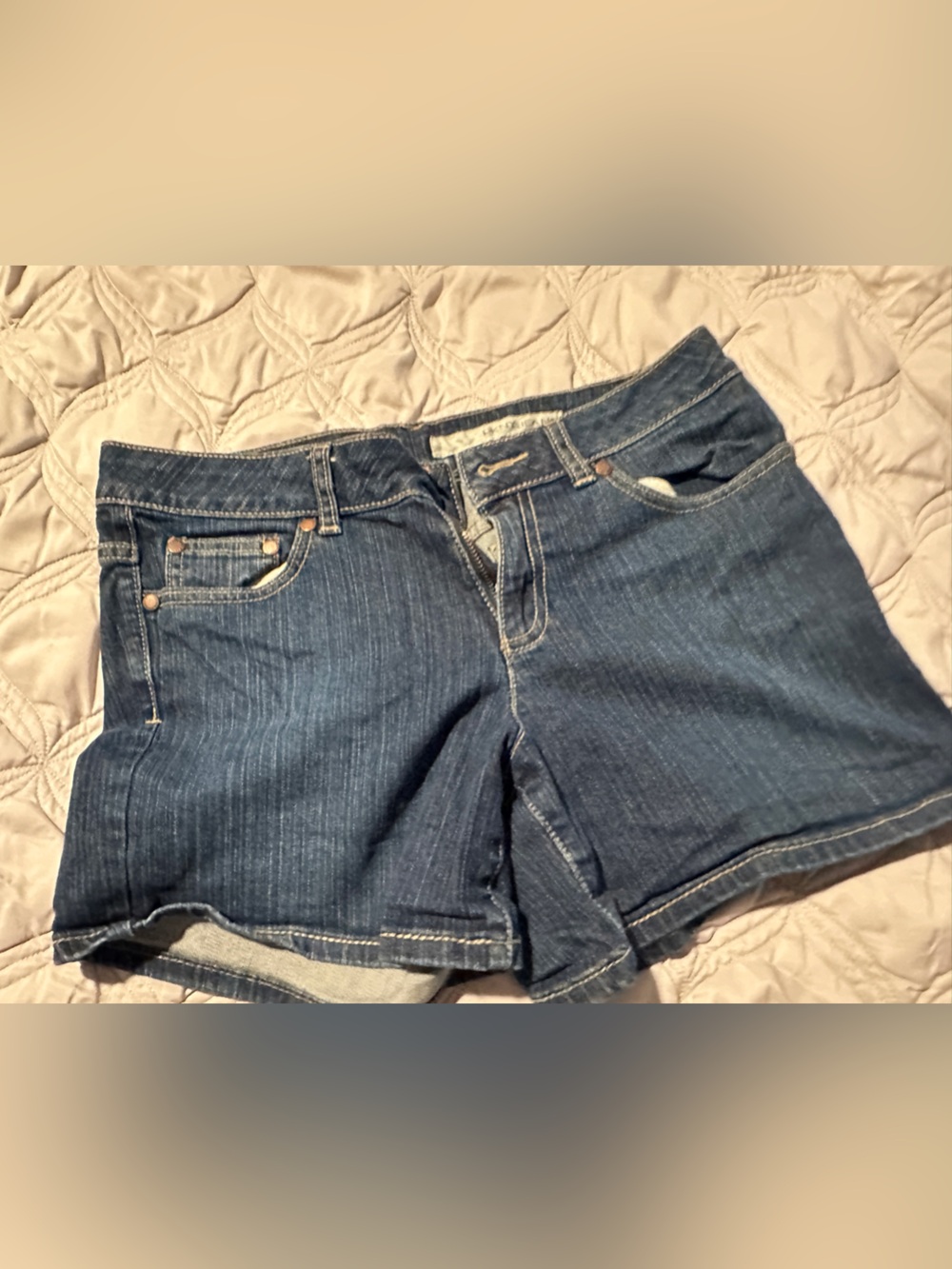 DKNY Women's Dark Blue Denim Shorts
